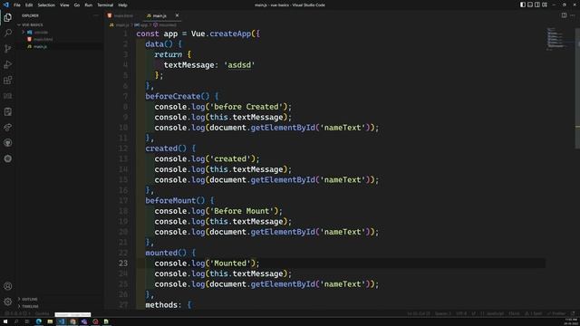 13. Life Cycle Hooks in Vue. Different life cycle methods present in Vue 3 смотреть онлайн