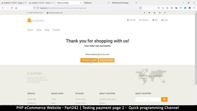 #242 PHP Ecommerce website development | Testing the payment page 2 | MVC OOP - Quick programming смотреть онлайн