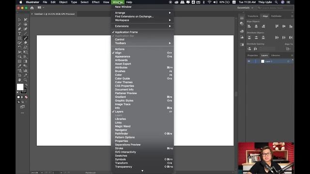 Bài 1: Làm quen với Adobe Illustrator 2020 | Thùy Uyên смотреть онлайн