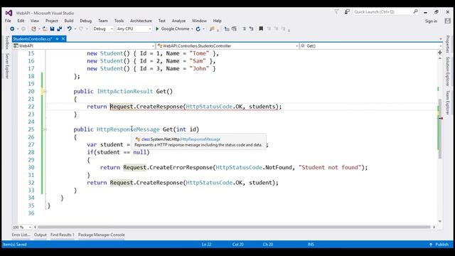 IHttpActionResult vs HttpResponseMessage смотреть онлайн