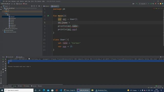 Classes in Kotlin || In Hindi || Kotlin course part - #12 смотреть онлайн