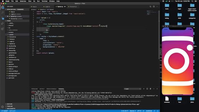 React native Splashscreen смотреть онлайн