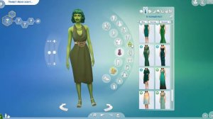 Я создала персонажа в одном цвете в sims 4 Челлендж