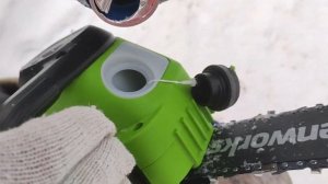 Легчайшая АКБ пила GreenWorks G24CS25K4