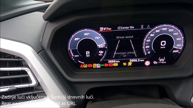 Audi Q4 E-tron, MY2022 - rear LED DRL lights activation - vključitev zadnjih LED dnevnih luči смотреть онлайн