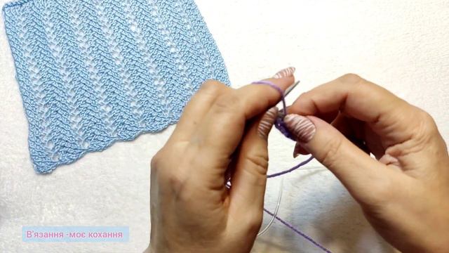 💥 Чудовий ажурний літній візерунок спицями 😍 Дуже легкий у виконанні! 👍 смотреть онлайн