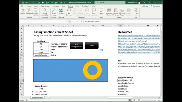 easingFunctions Cheat Sheet for Animations using Microsoft Excel смотреть онлайн