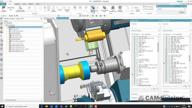 DMG MORI NZX Mill-Turn 5axis & NX CAM Postprocessor