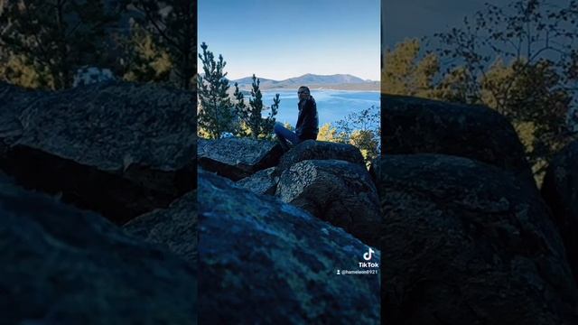 Вид на Озеро щучье, Казахстан. смотреть онлайн