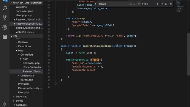 Part 4: 2FA in Laravel - Creating the 2FA Barcode for the Authenticator App смотреть онлайн