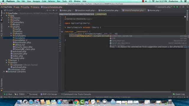 MVC PHP Tutorial 3 of 5 - Views (using Smarty) смотреть онлайн