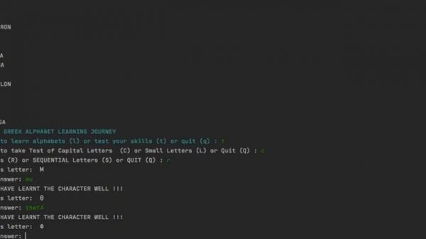 Easy Python Project ?? Greek Alphabet Tutor [Free Code]