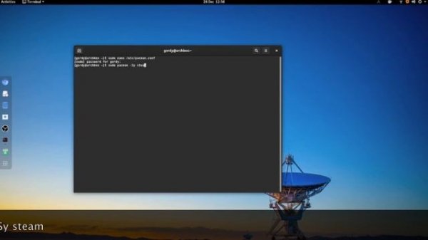 Steam on Arch Linux
