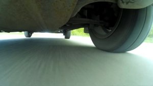 Работа передней и задней подвесок на FIAT DOBLO 1.4 в движении,по асфальту и по кочкам!