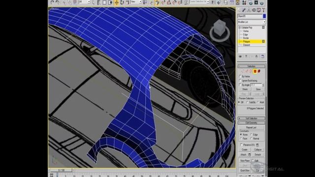 3D моделирование OPEL ASTRA. Разбиение на элементы. Часть 5 смотреть онлайн