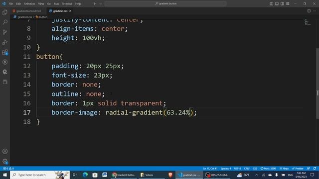 How to Create Gradient border and hover effect on button using html and css смотреть онлайн