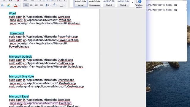 CORRECCION ERROR OFFICE( WORD,EXCEL,POWER POINT, MICROSOFT. OUTLOOK Y MICROSOFT TEAMS) PARA MACBOOK смотреть онлайн