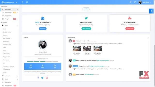 Gradient Able Bootstrap 4 & Angular 5 Dashboard Admin Template TMT Ag смотреть онлайн