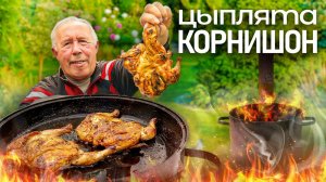 Жареный ЦЫПЛЕНОК _КОРНИШОН_ на СКОВОРОДЕ в 2-х маринадах