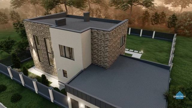 СТИЛЬНЫЙ ДВУХЭТАЖНЫЙ ДОМ | Проект кирпичного дома смотреть онлайн