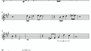 Маленький цветок. Саксофон-Альт. Ноты.