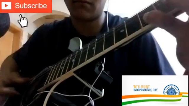 Jana Gana Mana India National Anthem by Guitar solo смотреть онлайн