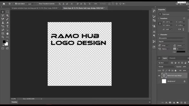 Logo Design In Adobe Photoshop|3D Logo Design смотреть онлайн