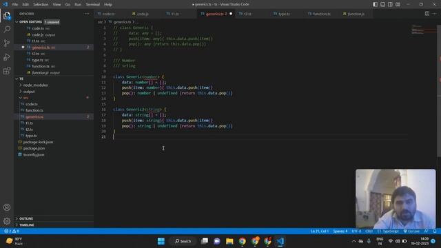 TypeScript Tutorial - part - 6 Generics смотреть онлайн