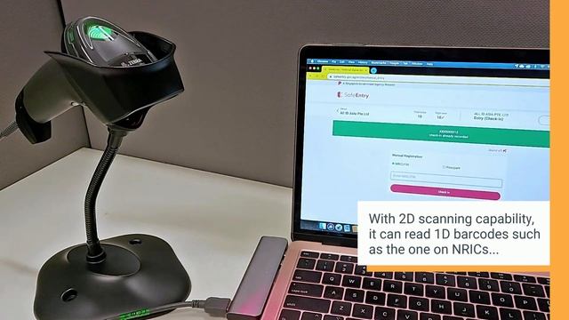 For Businesses - Scanning Of TraceTogether Token For SafeEntry - Zebra DS2208 Corded Barcode Scanne смотреть онлайн
