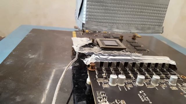 Ремонт видеокарты Asus Strix GTX 980 с треснутым чипом смотреть онлайн