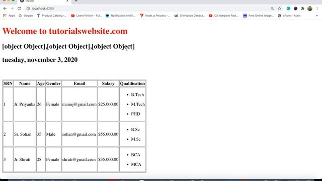 JSON Pipes | Pipes in angular | Angular 10 Tutorials in Hindi | Part-23 | #withMe смотреть онлайн