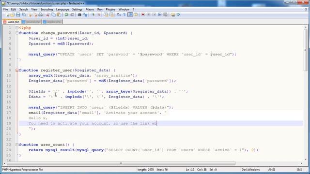 Email Activation #2 Part 14 Register & Login PHP Tutorials смотреть онлайн