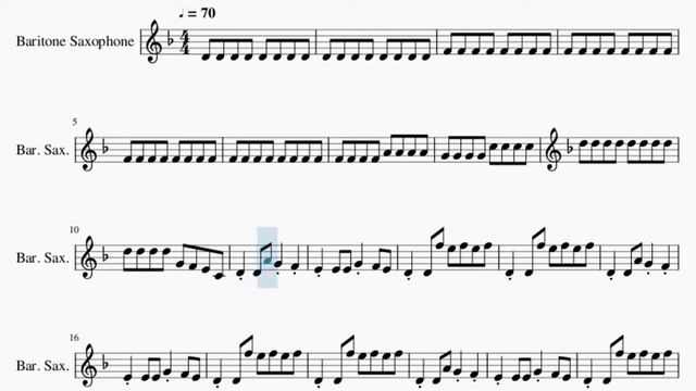 SUPER EASY Baritone Sax Sheet Music: How to play Astronomia by Vicetone & Tony Igy смотреть онлайн