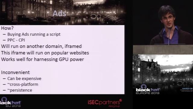 Black Hat EU 2013 - Harnessing GP²Us - Building Better Browser Based Botnets смотреть онлайн