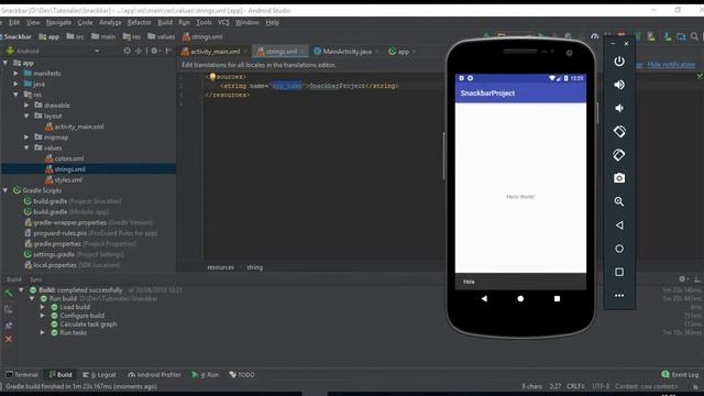 Android Snackbar simple y con acción o botón en español смотреть онлайн