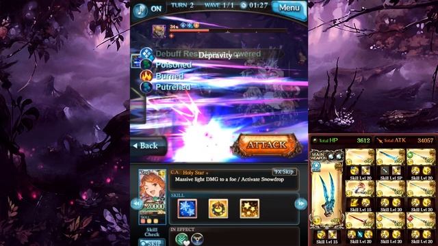 Granblue Fantasy - Tower of Babyl 44-1 5 turns. No Refresh смотреть онлайн