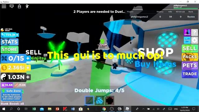 Roblox Ninja Legends GUI script *2020* смотреть онлайн