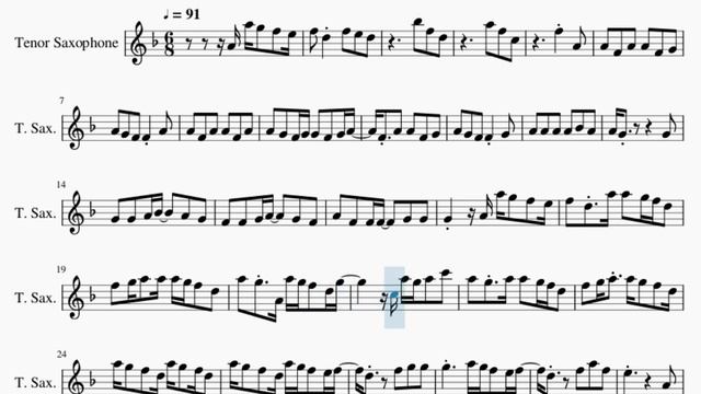 Tenor Sax Sheet Music: How to play Devil Doesn't Bargain by Alec Benjamin смотреть онлайн