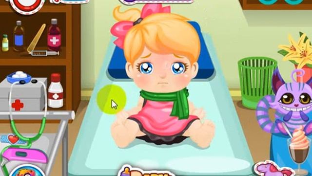 Baby Alice Sick Day online game смотреть онлайн