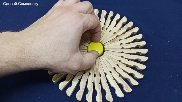 Оригинальная самоделка из деревянных прищепок смотреть онлайн