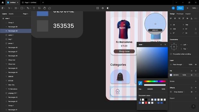 TUTORIAL DESAIN FIGMA | How to make modern Sport Shop App UI design смотреть онлайн