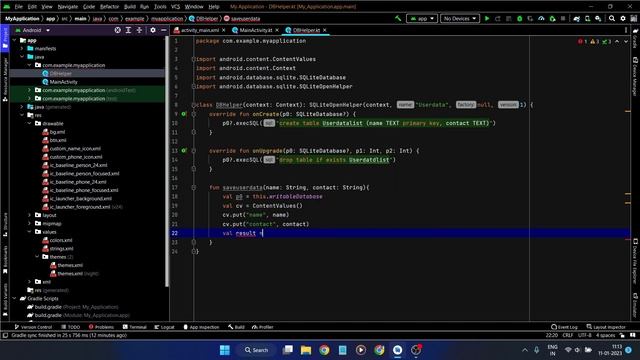 Kotlin | SQLite Database Android Studio | Save And View Data In Android Studio | SQLite Database смотреть онлайн