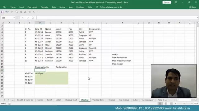 Excel VLOOKUP, HLOOKUP and INDEX FUNCTION - online excel training смотреть онлайн