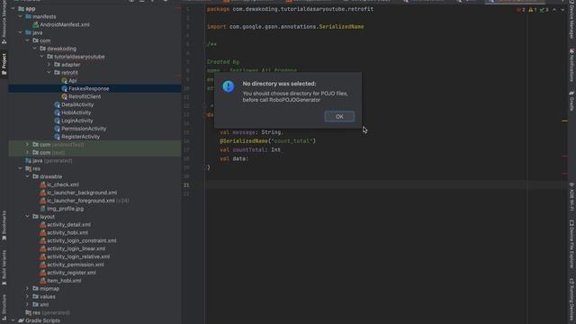 Tutorial Android Dasar (Kotlin) untuk Pemula - Part 14. Get Data from API using Retrofit смотреть онлайн
