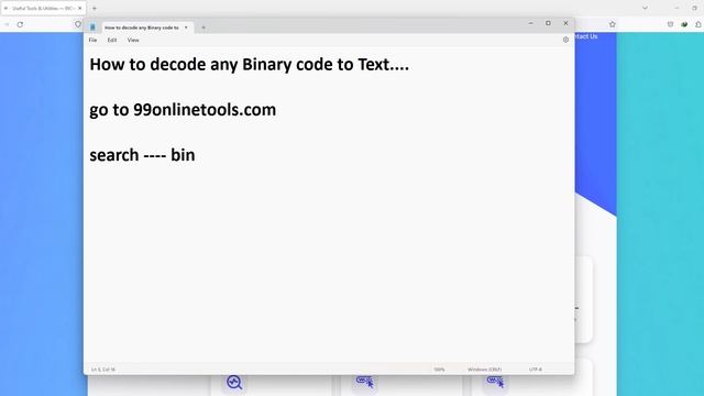 How to decode any Binary code to Text смотреть онлайн