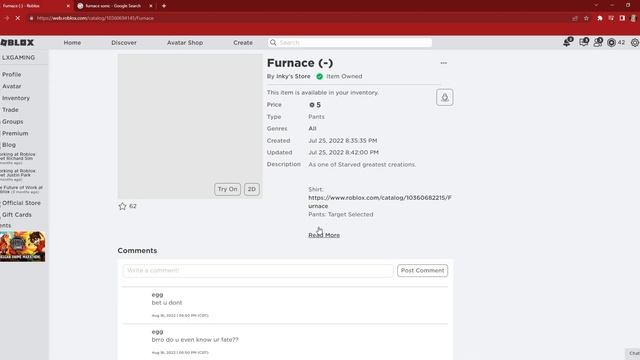 Making STARVED EGGMAN And FURNACE SONIC a ROBLOX OUTFIT смотреть онлайн