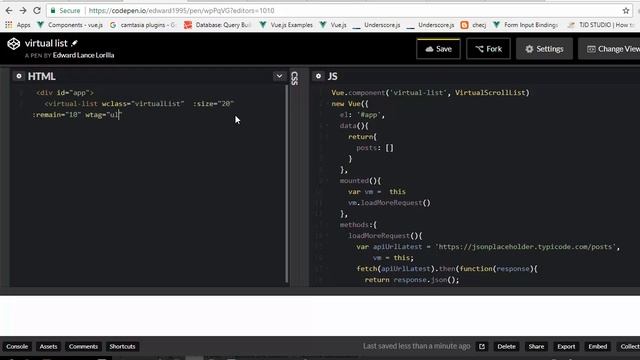 Virtual recycler List vuejs смотреть онлайн