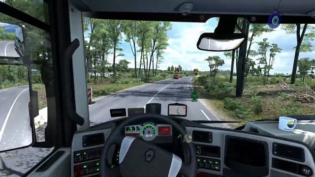 Best Scenic Route - ETS2 1.38 - Renault Magnum - Bourges - Limoges - Naturalux Realistic Graphic Mo смотреть онлайн