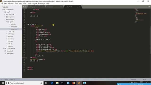 A simple CRUD operation in python using django frame work смотреть онлайн