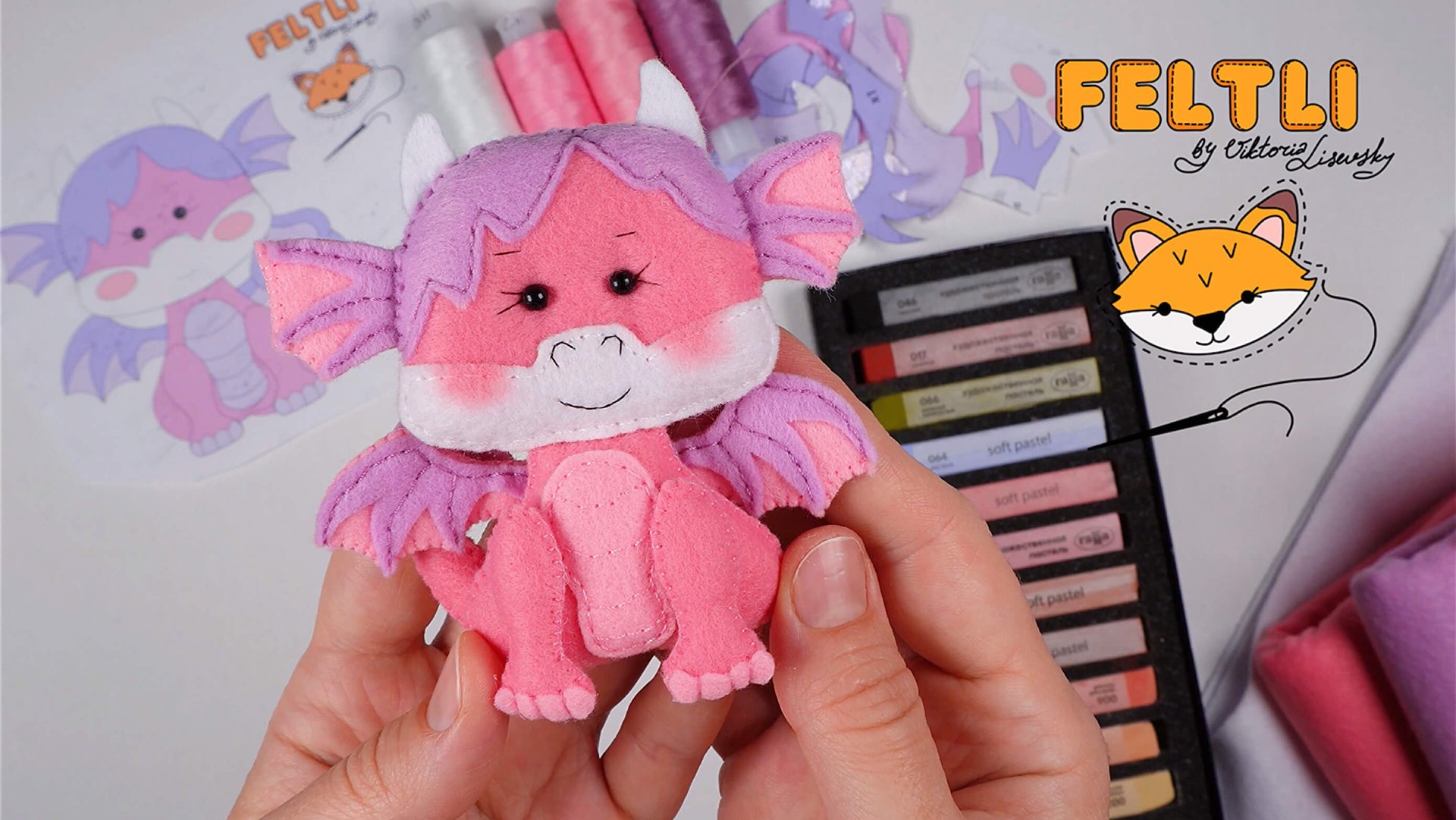 Милый ДРАКОН из фетра своими руками / Символ 2036 года своими руками / ДРАКОНЧИК своими руками смотреть онлайн